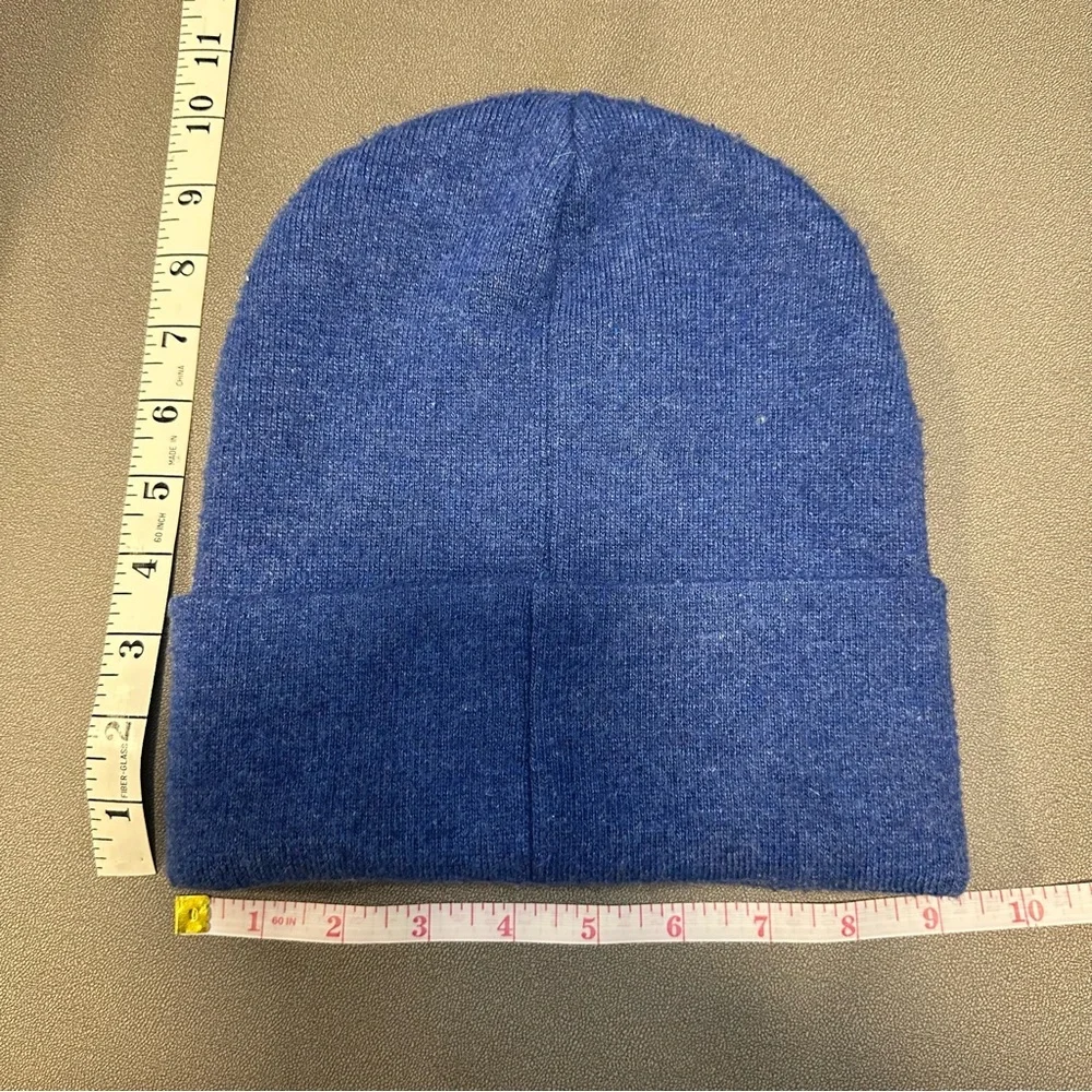 Norla Canada Alpaca Wool Cotton blend beanie hat blue unisex winter warm Anthro